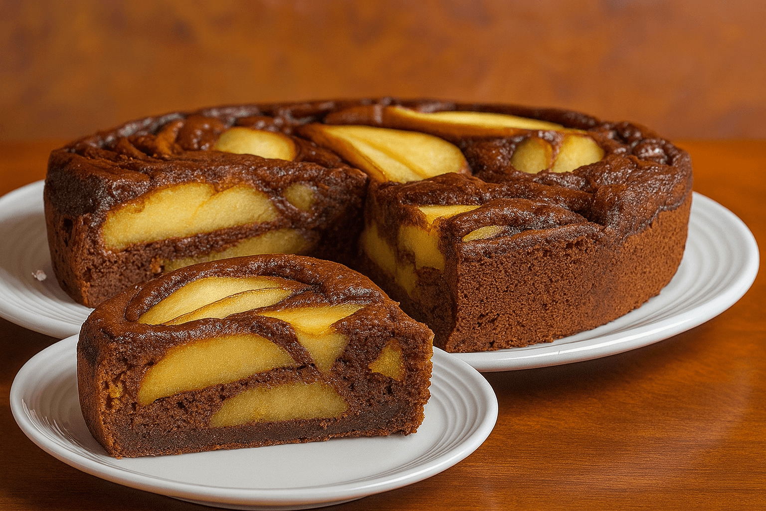 Torta pere e cioccolato