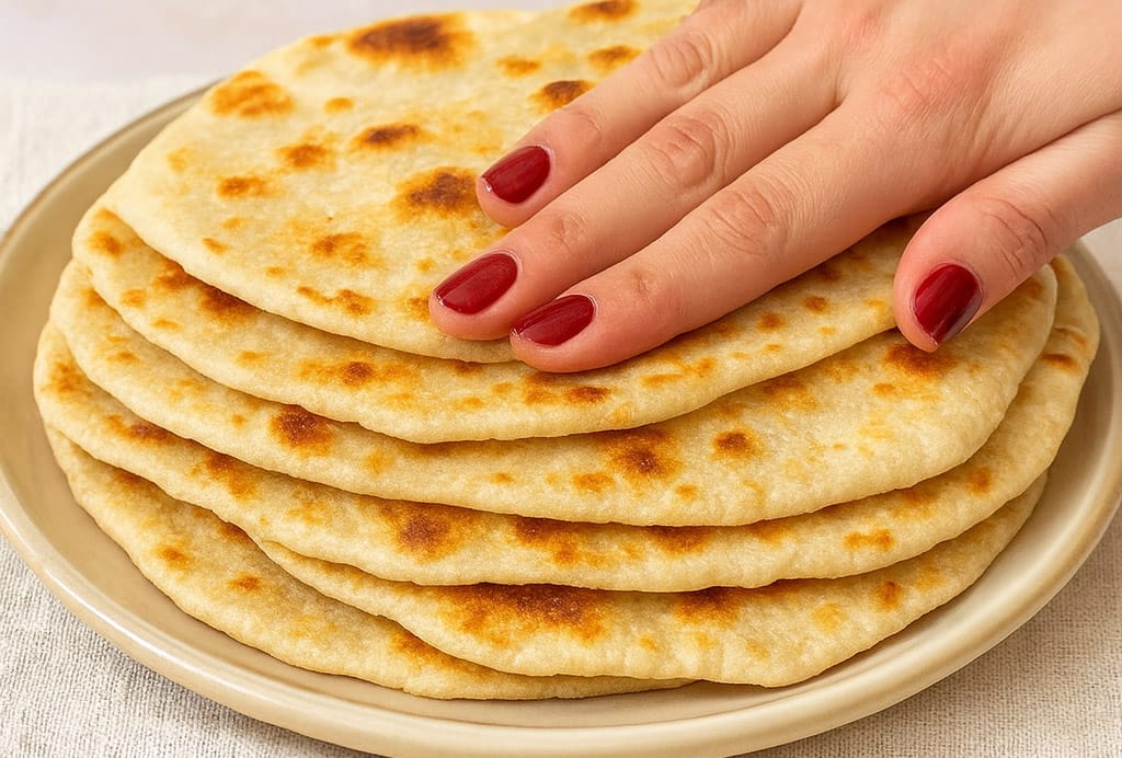 Senza lievito, senza forno, ma così buono che sembra impossibile: il pane indiano pronto in 10 minuti e risolvo così la cena!