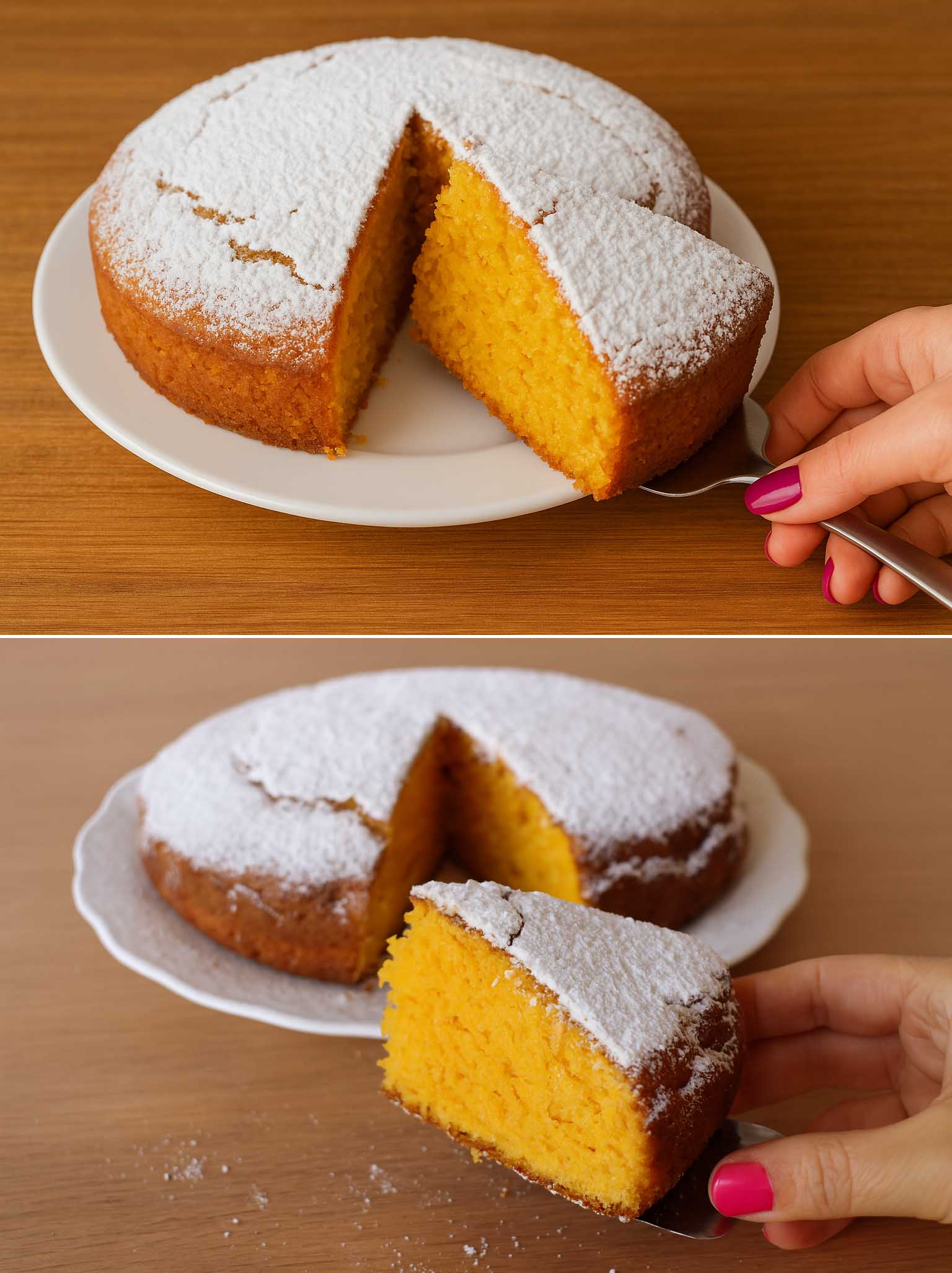 Torta di carote all'acqua