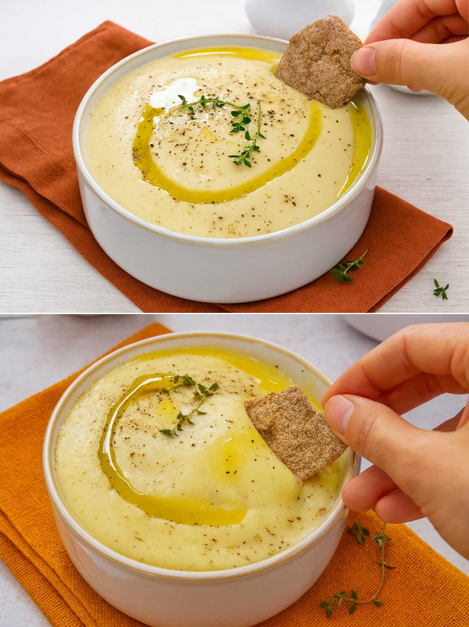 Vellutata di patate e cannellini