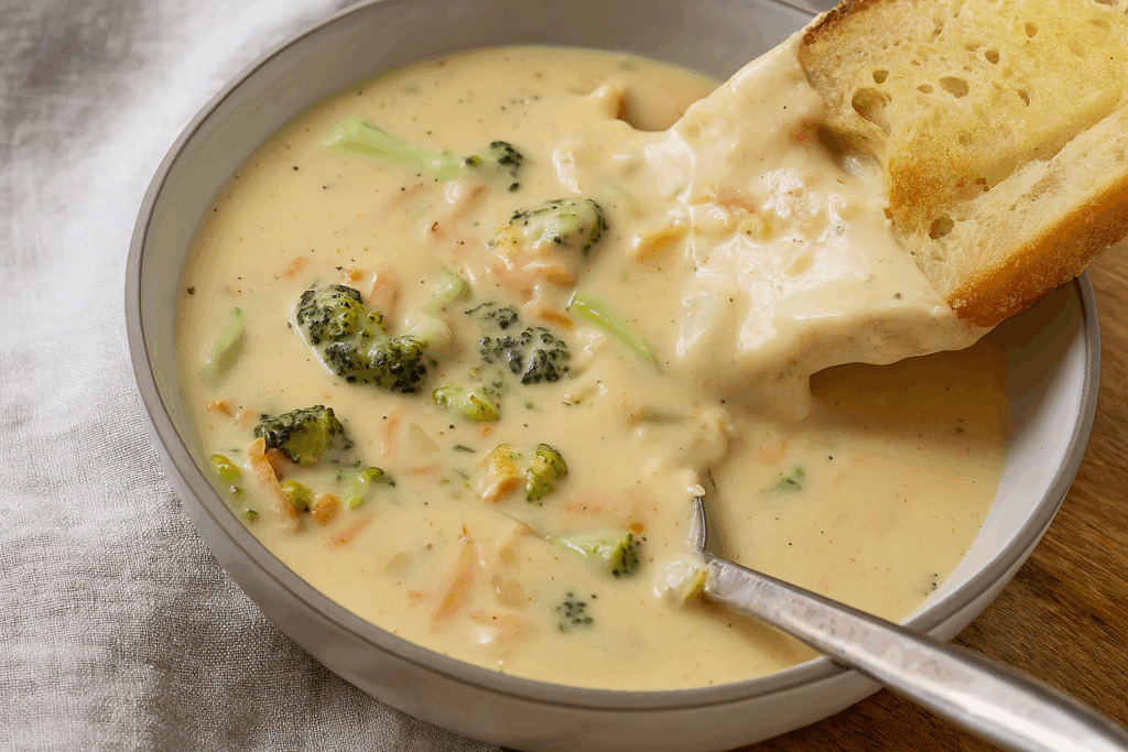 Senza panna ma cremosa da morire: la zuppa ai broccoli che aiuta a rinforzare le difese, sazia e fa bene alla pelle!