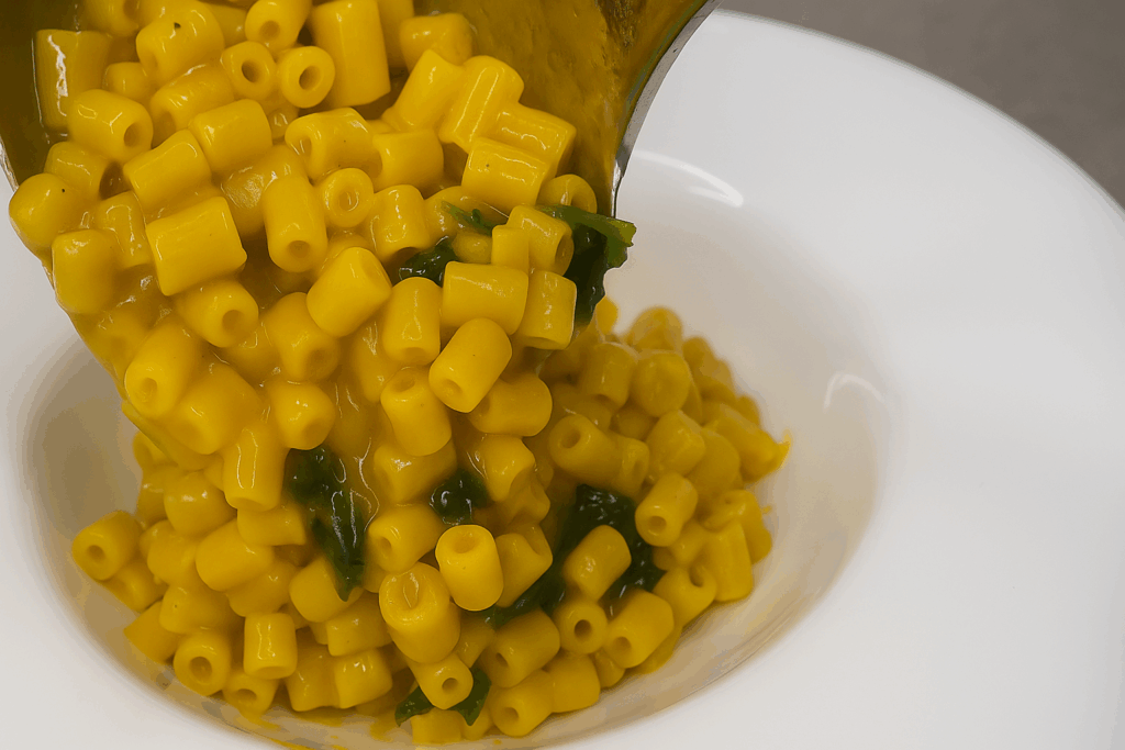Pasta cremosa ricca di fibre e beta-carotene: sazia, non gonfia e aiuta l’intestino, la faccio con gli avanzi (pronta in 10 minuti)