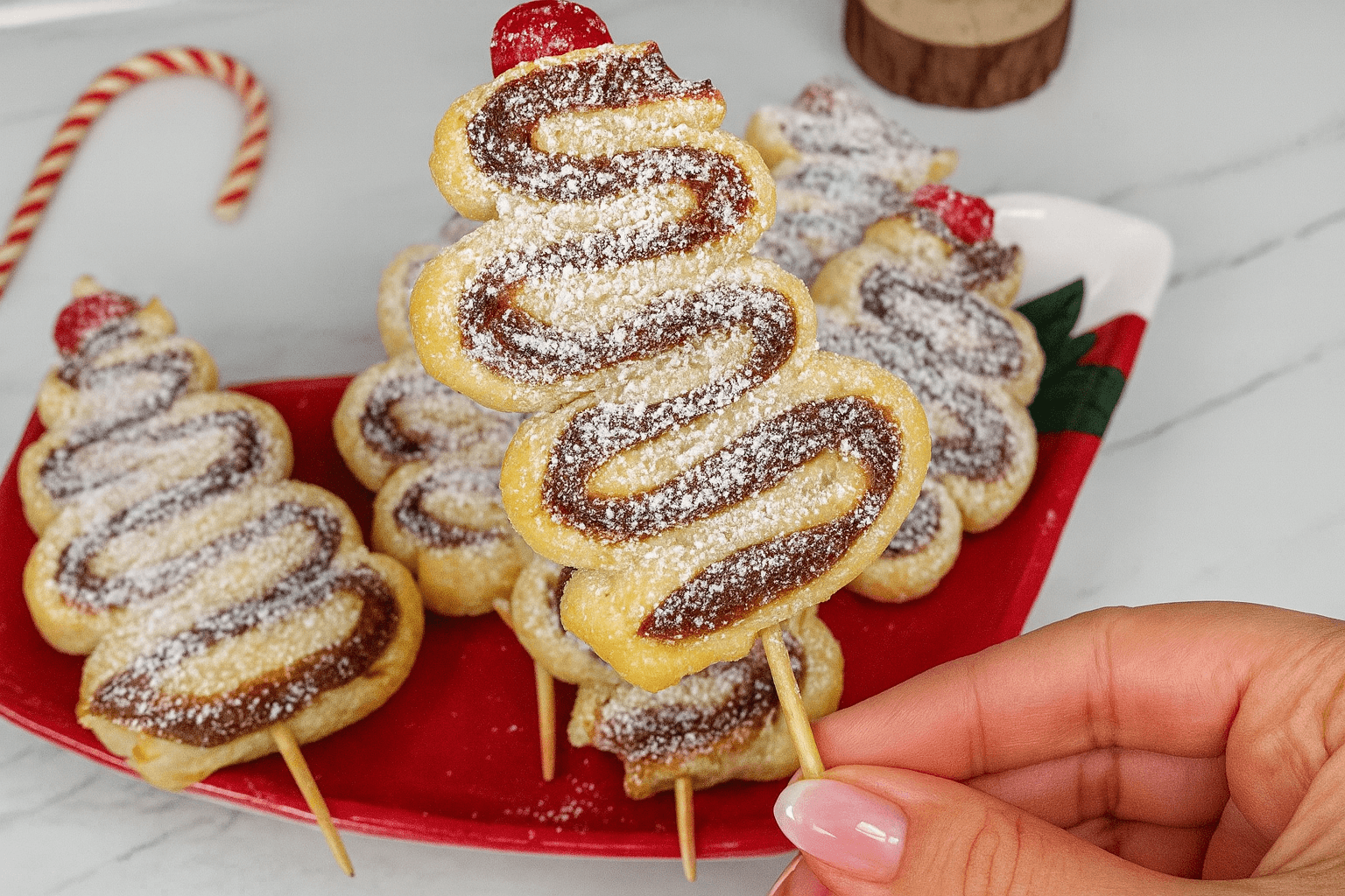 Alberelli dolci di pasta sfoglia