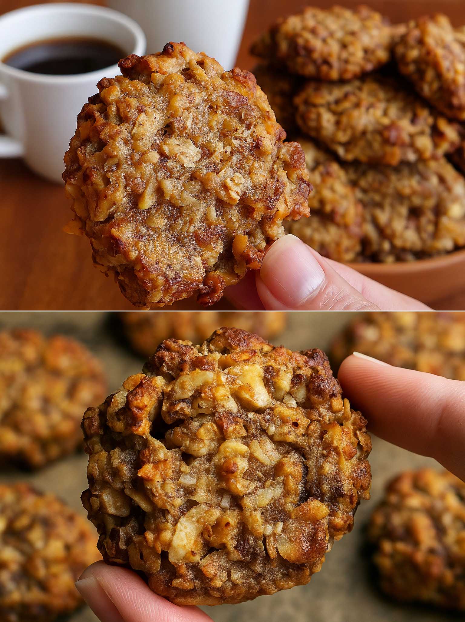 Biscotti mela e noci