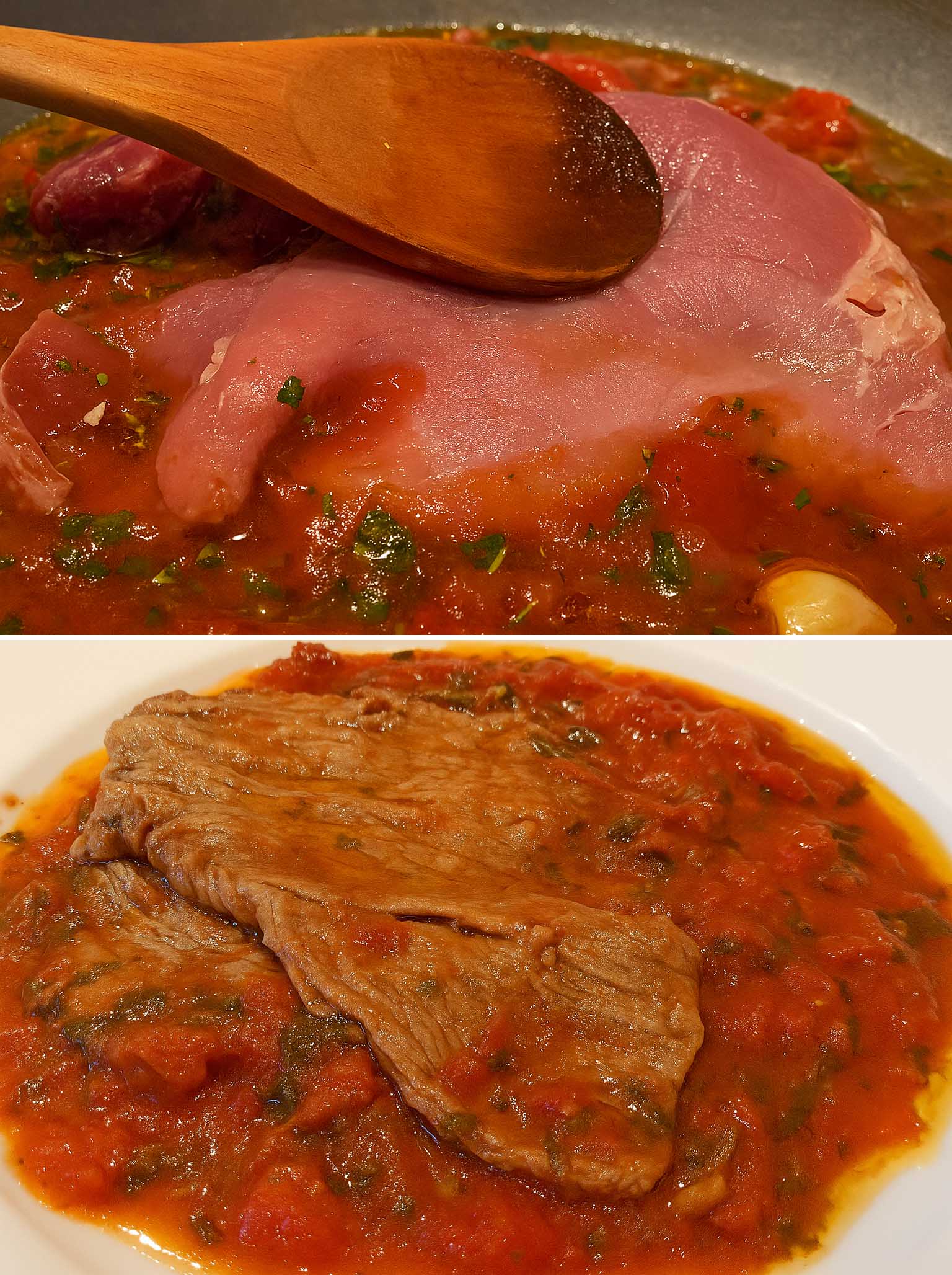 Carne alla pizzaiola