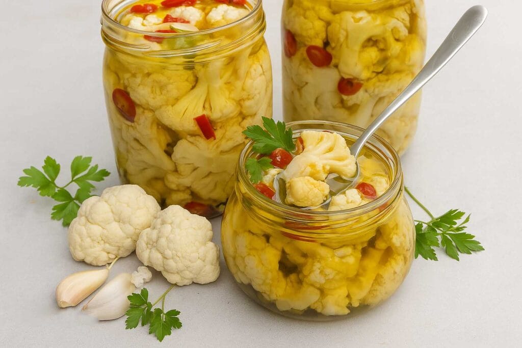 Ogni anno li faccio e non avanzano mai: cavolfiori sott’olio alla vecchia maniera, come si facevano una volta (la conserva più buona dell’inverno!)