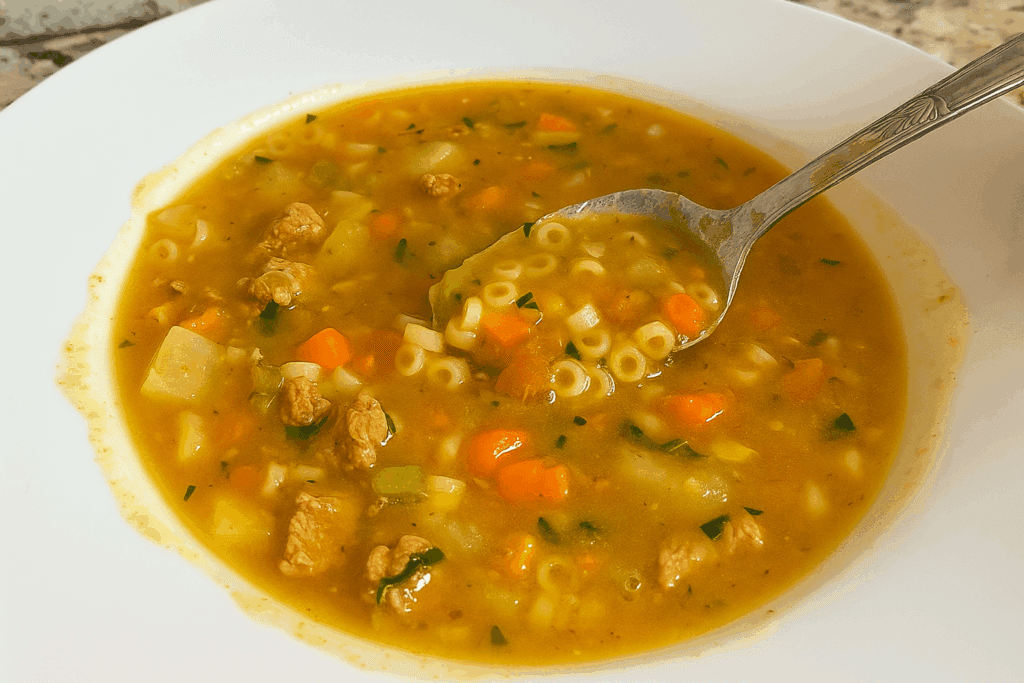 Più sana di un integratore: la zuppa con carne e verdure, ricca di ferro e antiossidanti naturali che ti fa sentire meglio subito!