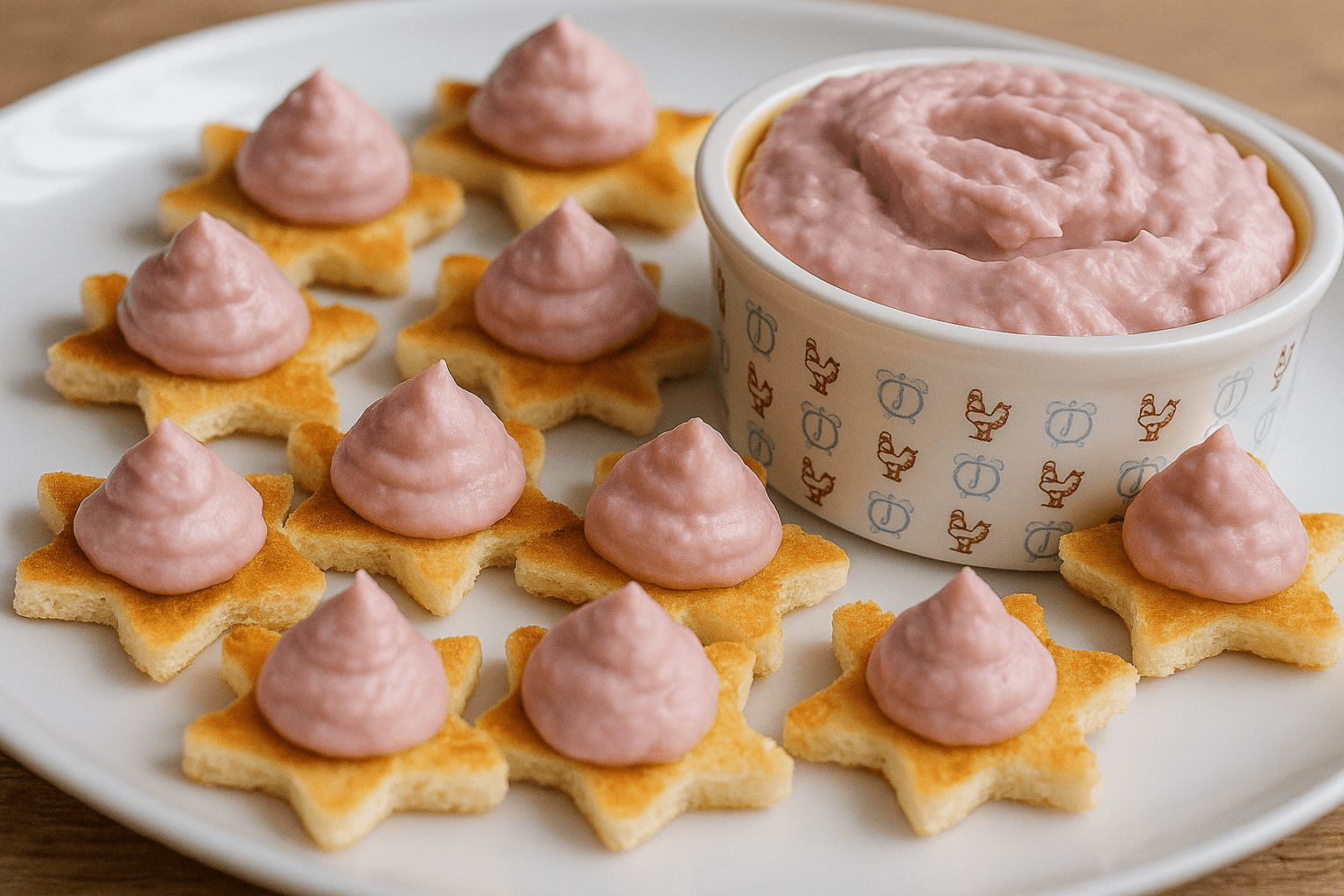 Antipasto di natale crostini e mousse