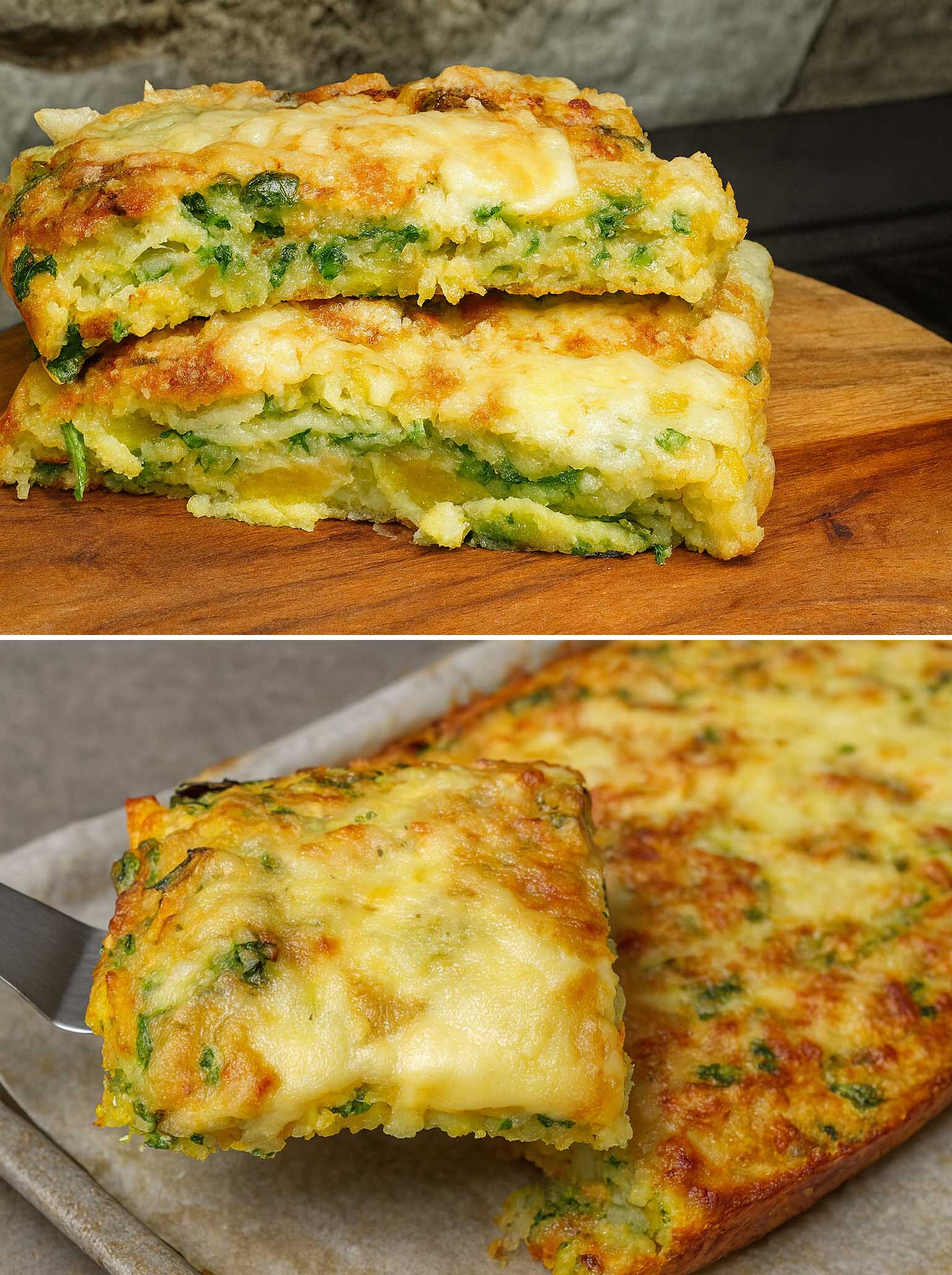 Focaccia di patate e verdure