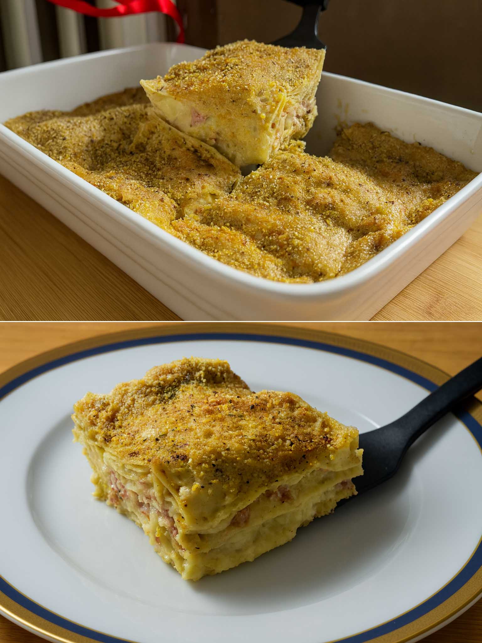 Lasagna al pistacchio