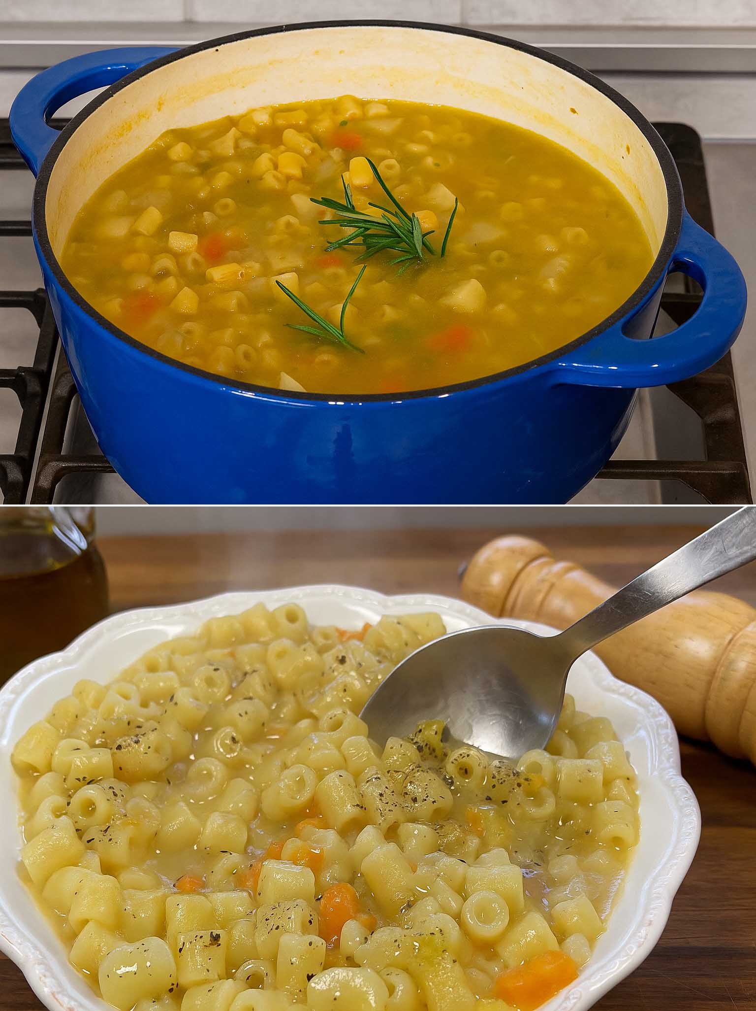 Minestra di pasta e patate