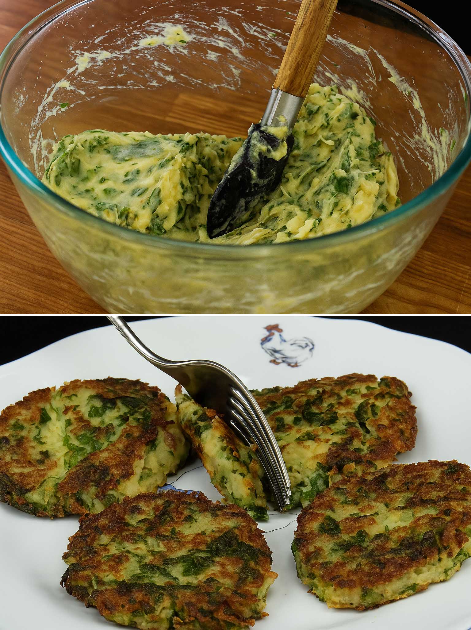 Polpette di patate e spinaci