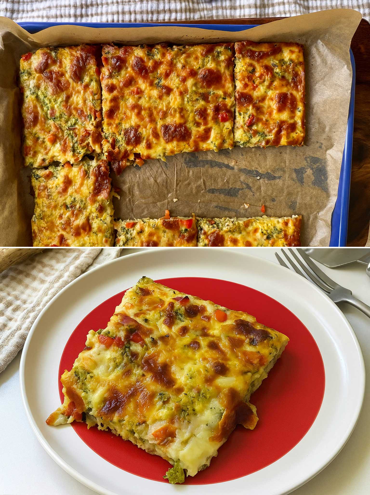 Sformato di verdure e uova