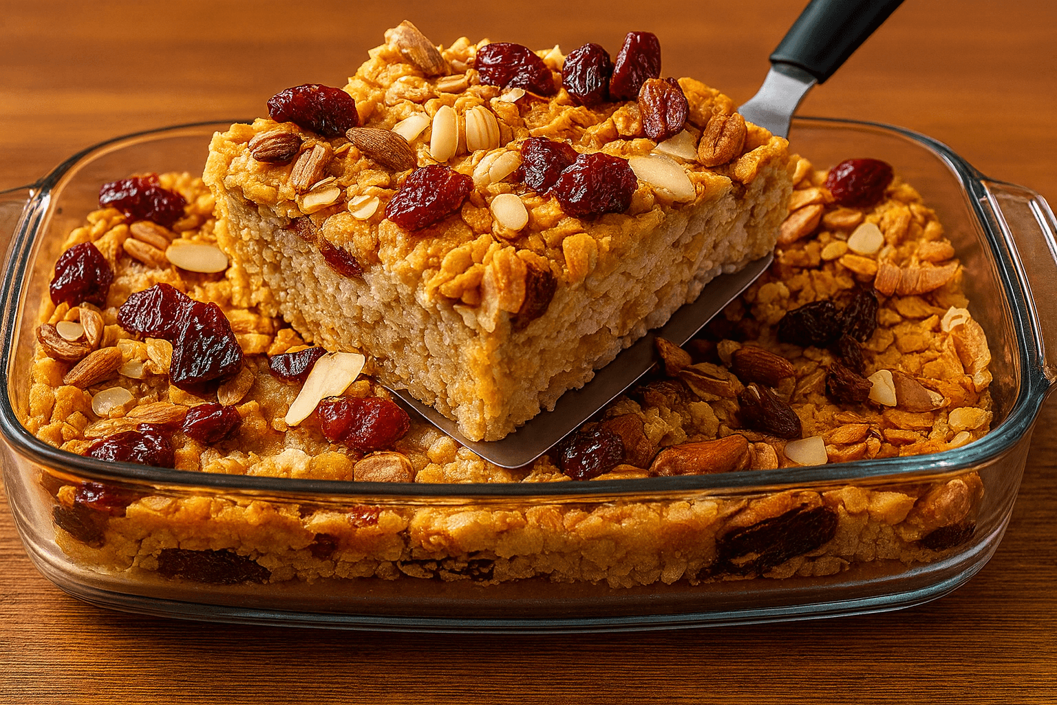 Torta di avena e frutta