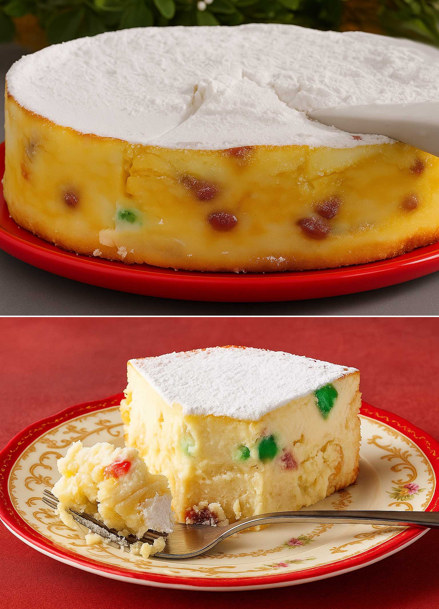 Torta di Natale alla ricotta