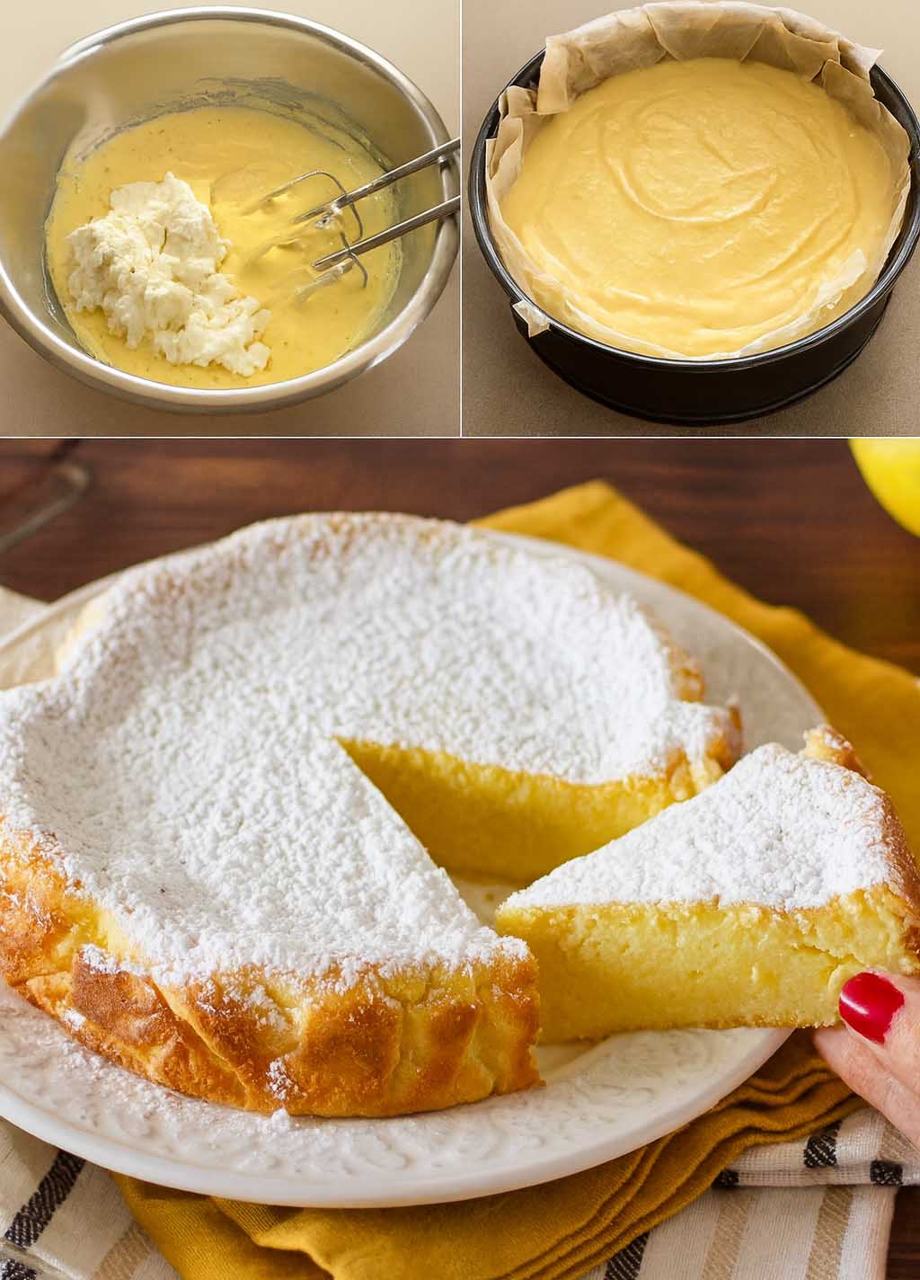 Torta di ricotta e limone