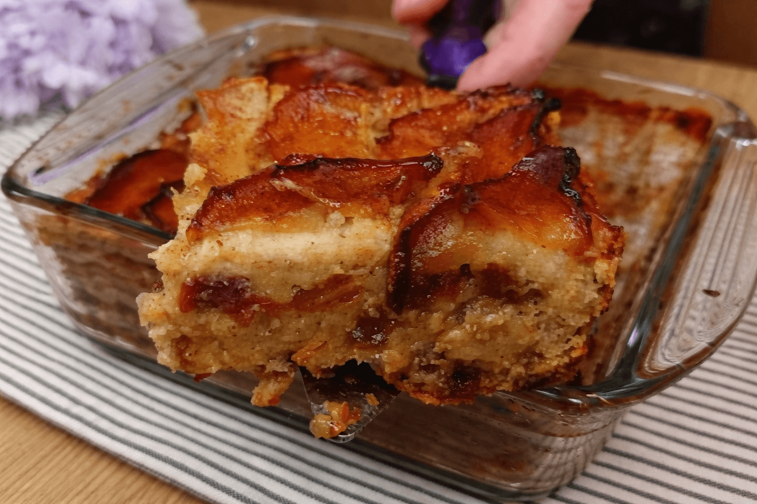Torta di avena e frutta