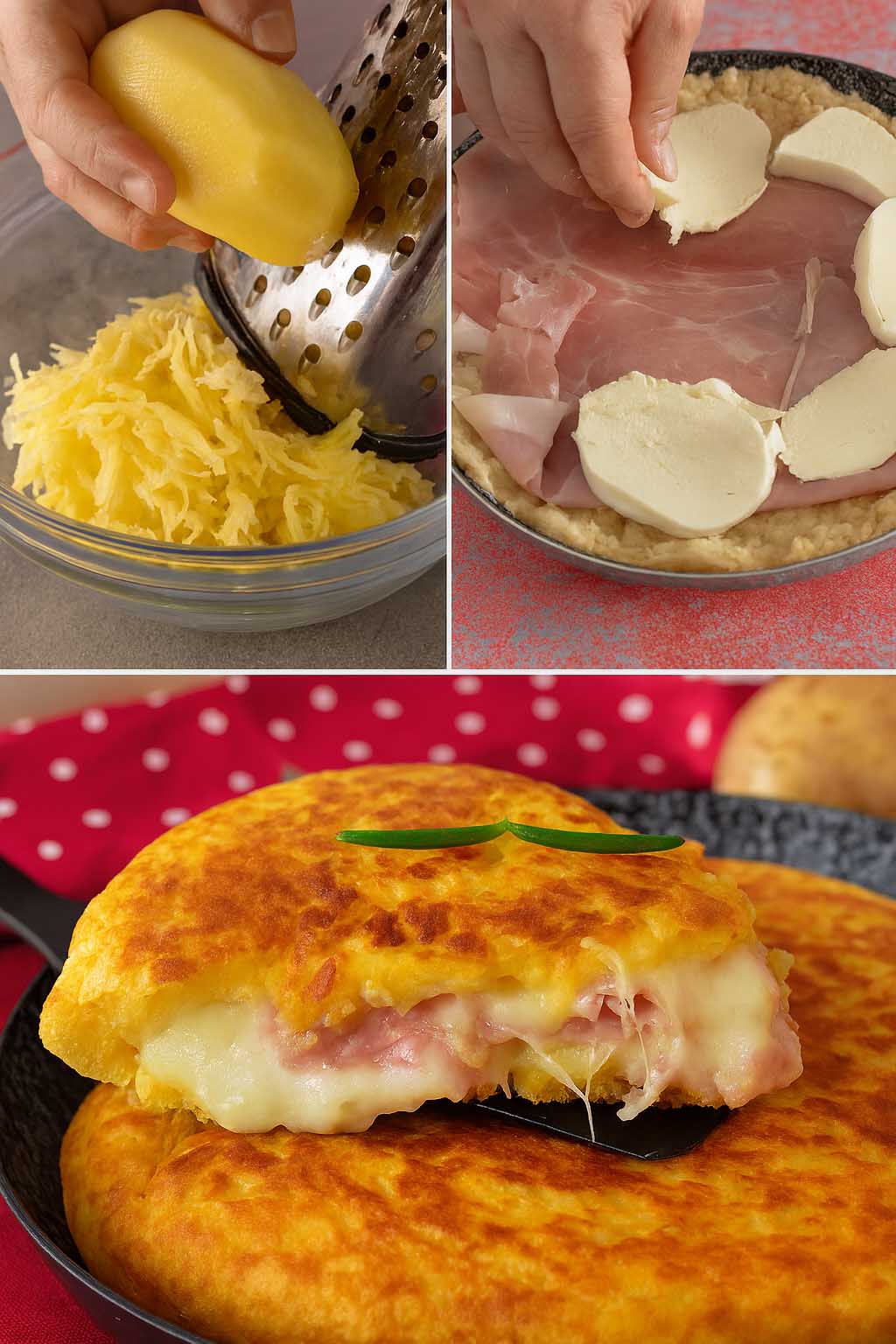 Torta di patate farcita