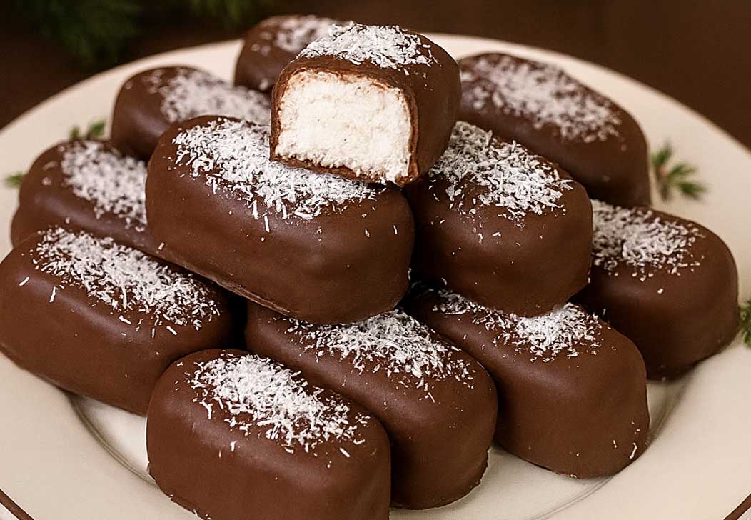 Barrette al cocco e cioccolato