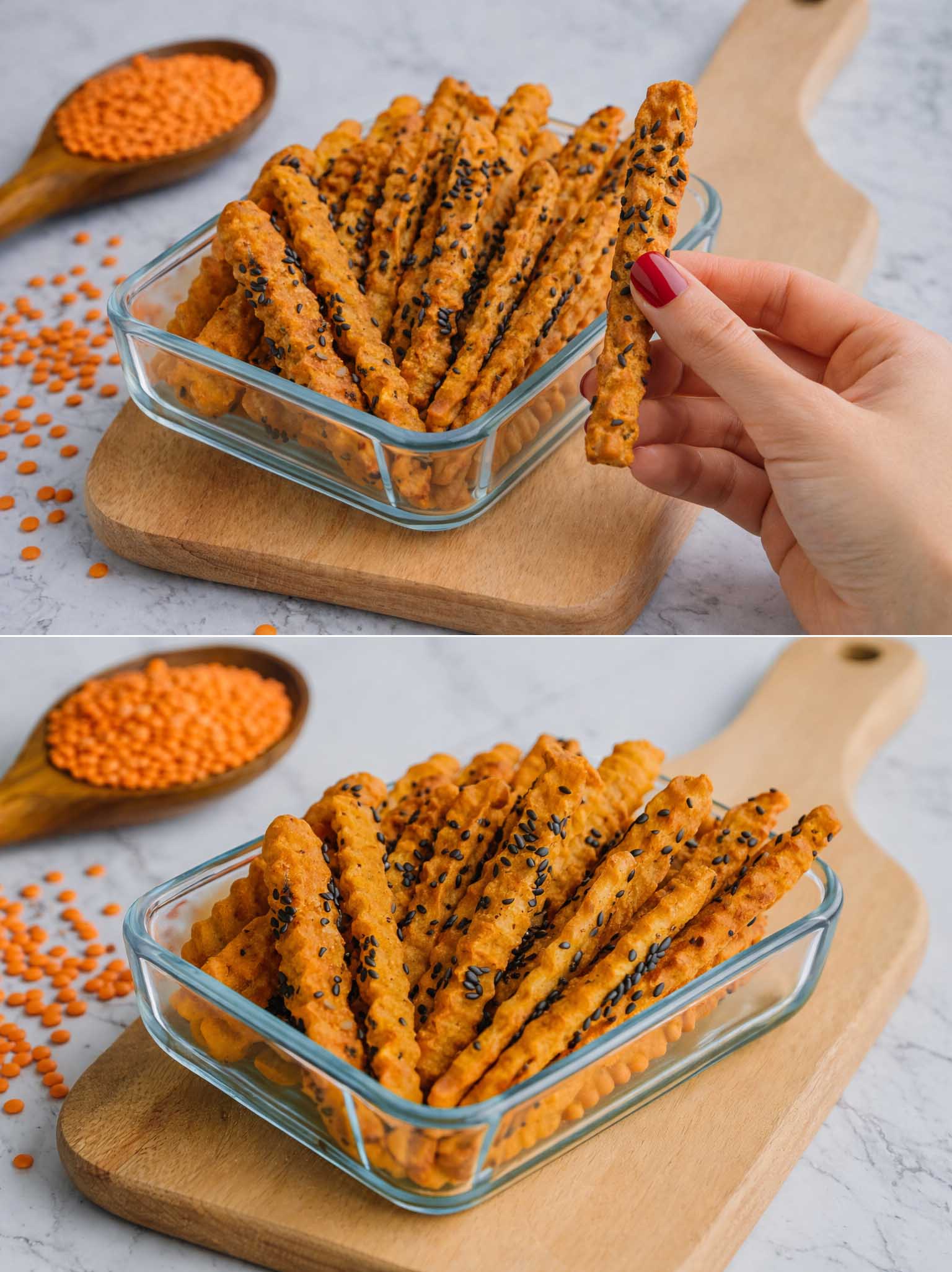 Bastoncini di lenticchie