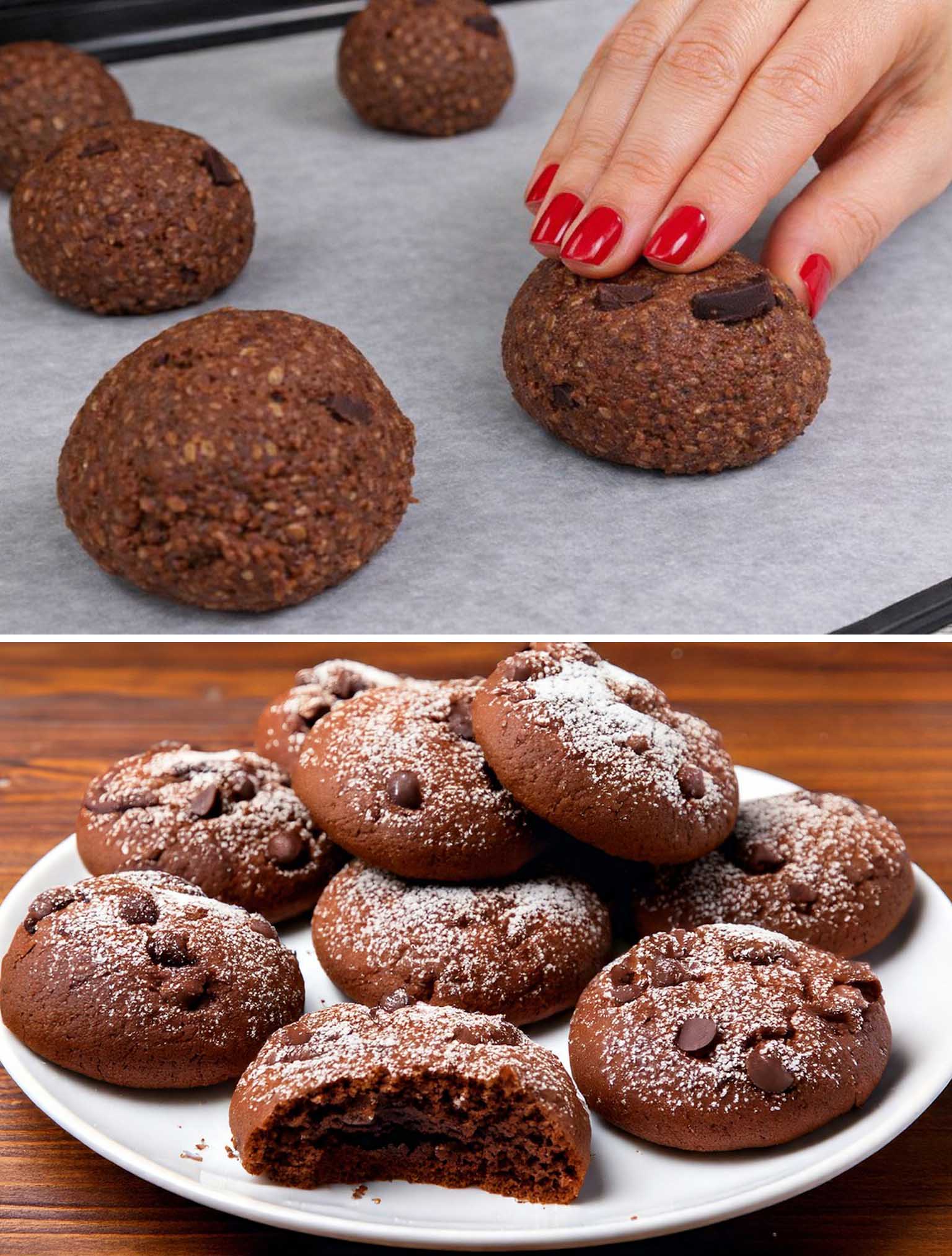 Biscotti di avena e cioccolato
