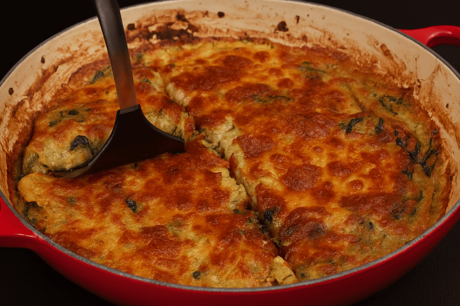 Sformato di patate e spinaci