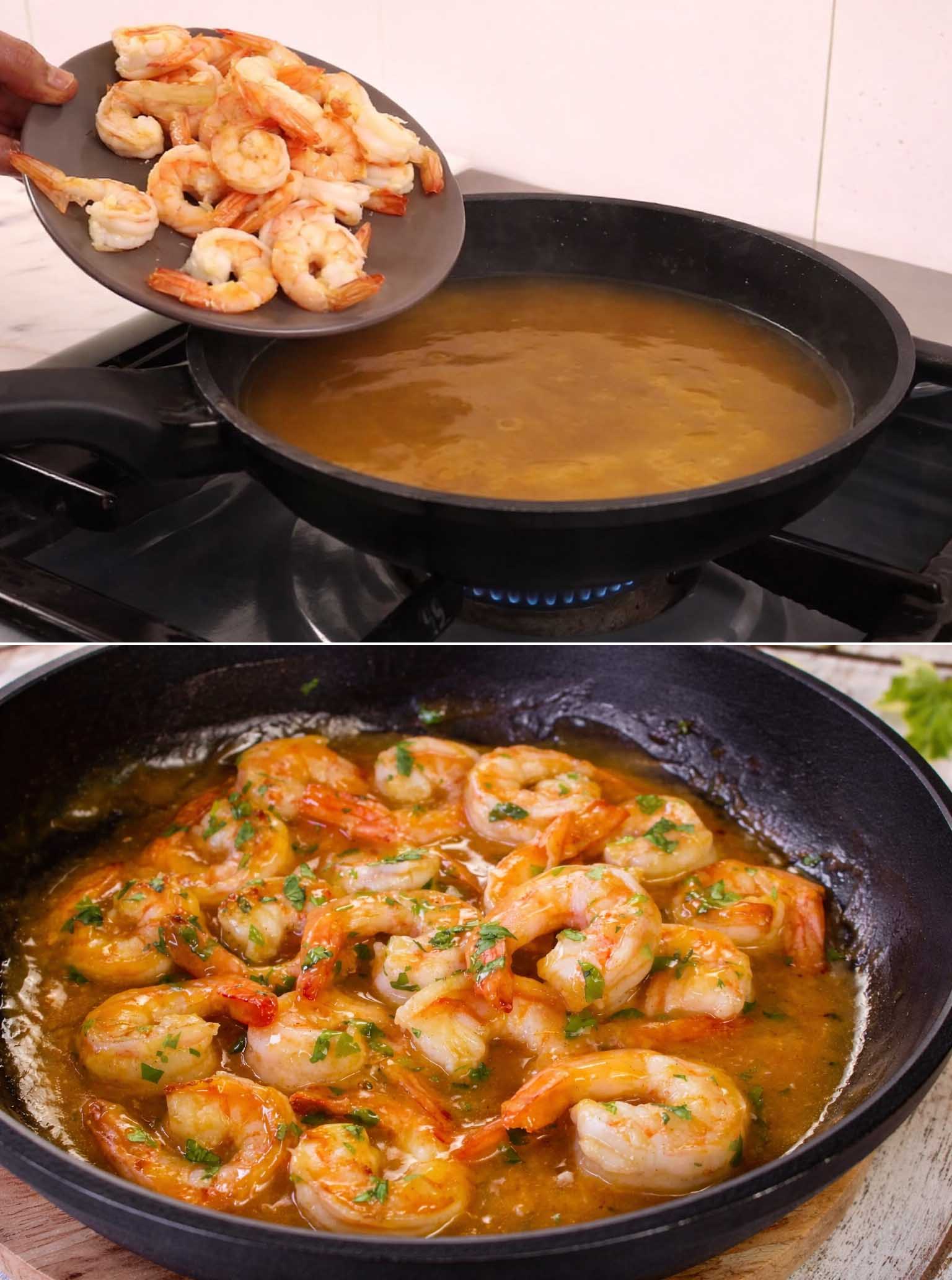 Gamberi in salsa