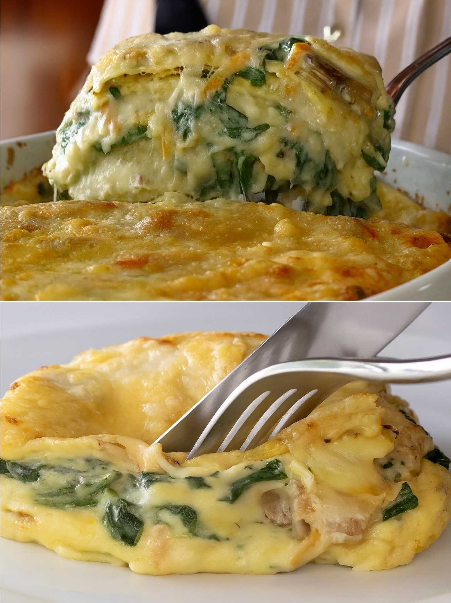 Lasagna di crepes e verdure