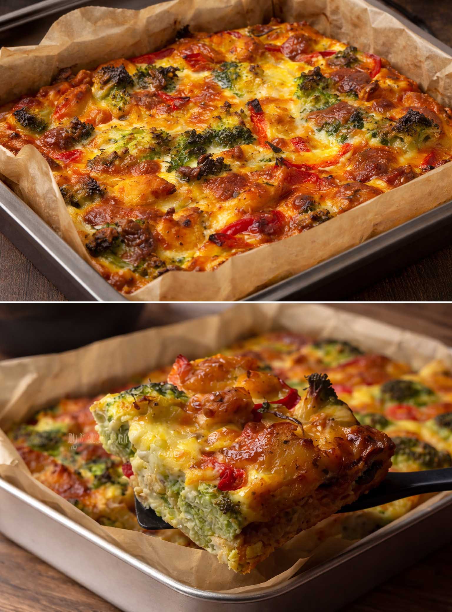 Timballo di pollo e verdure