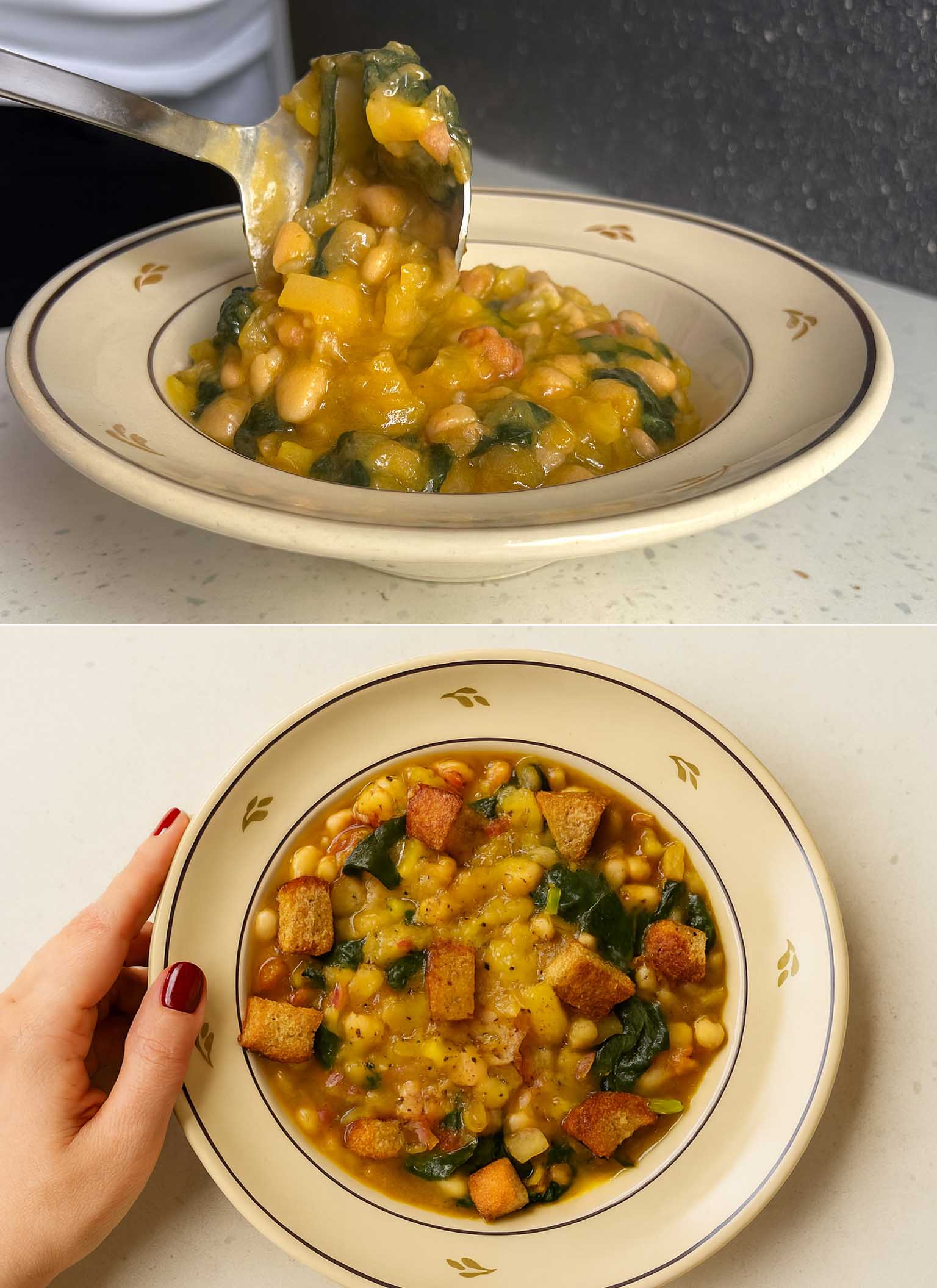 Zuppa di cavolo e fagioli