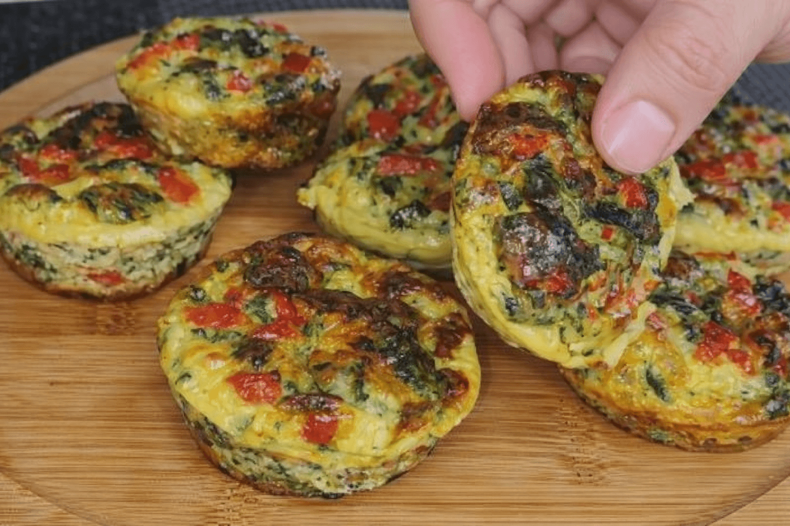 Muffin di spinaci