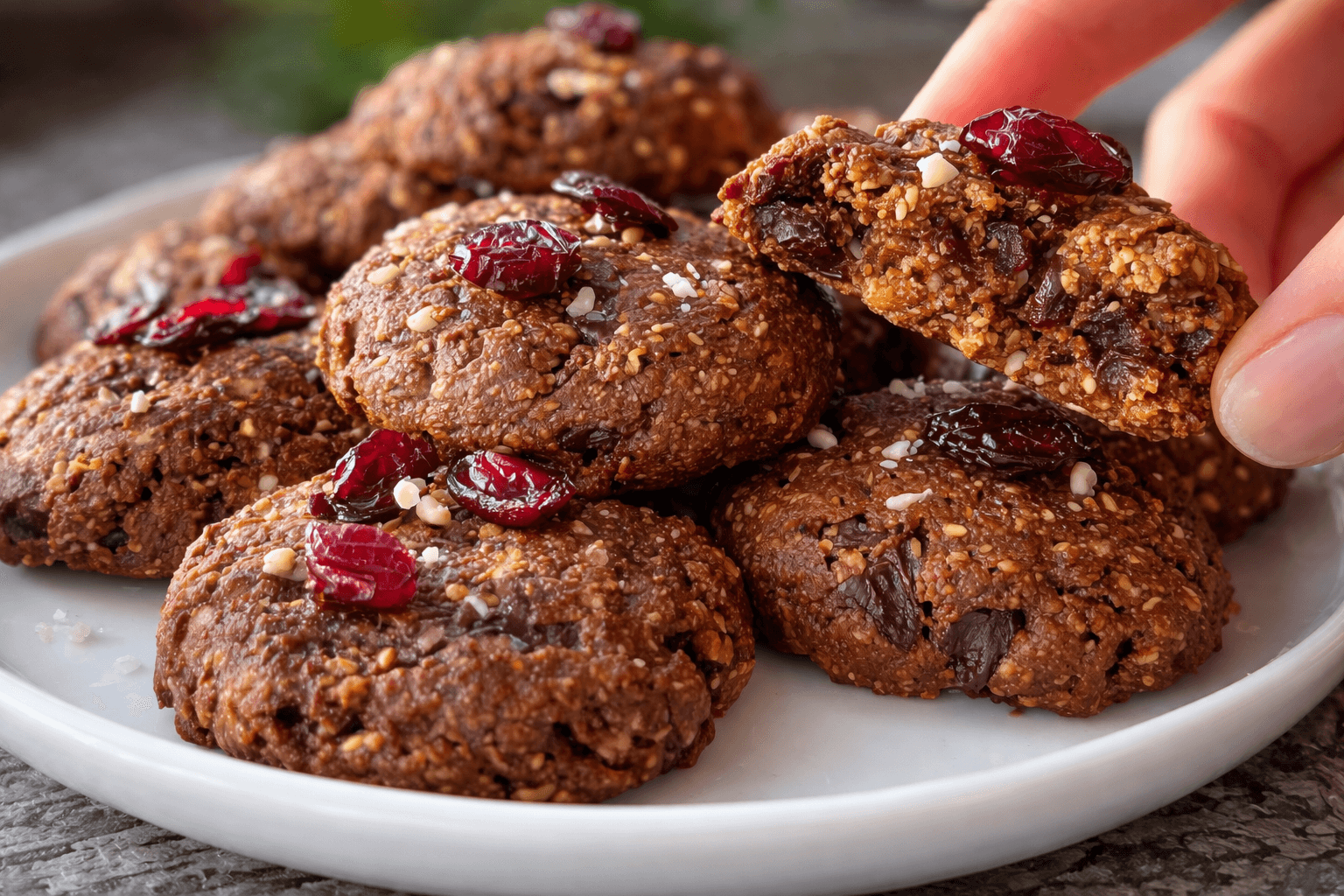 Biscotti di avena e cacao