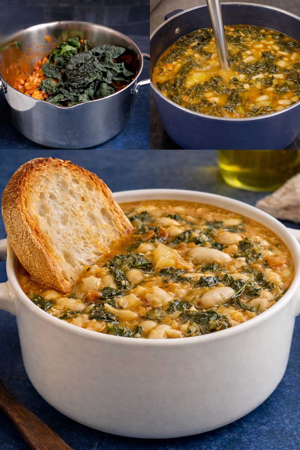 Zuppa di cavolo e legumi