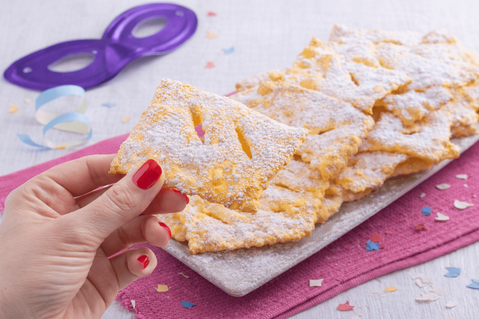 Chiacchiere al forno