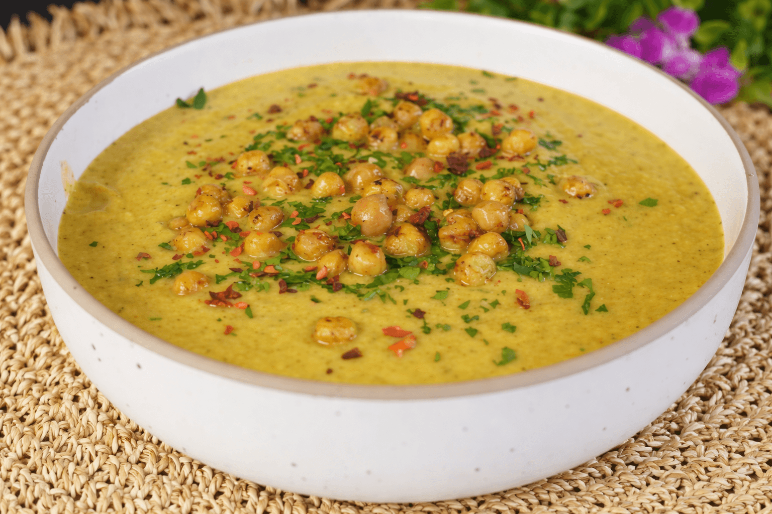 Zuppa di ceci e broccoli