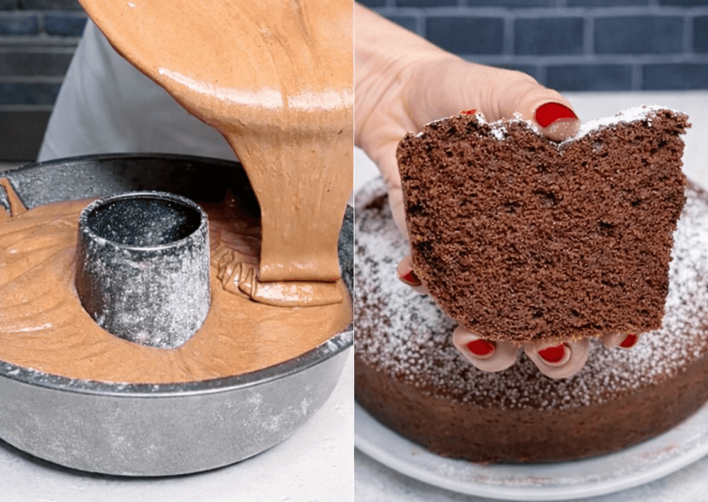 Torta di albumi e cacao