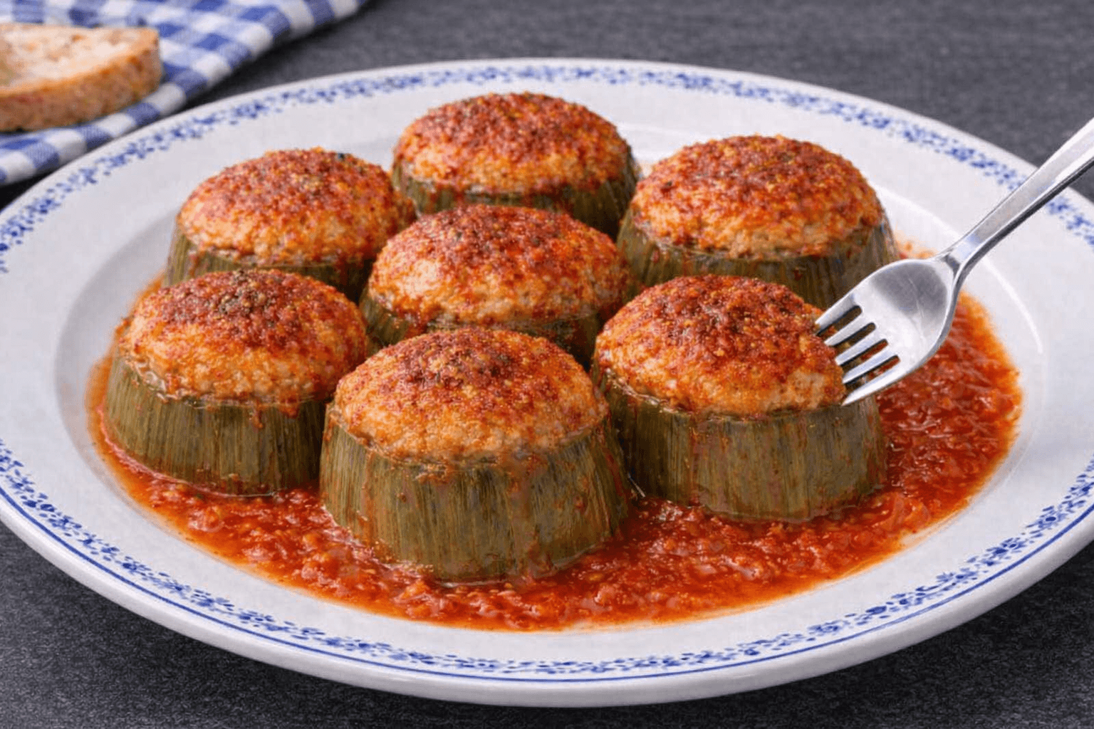 Carciofi alla palermitana col tappo