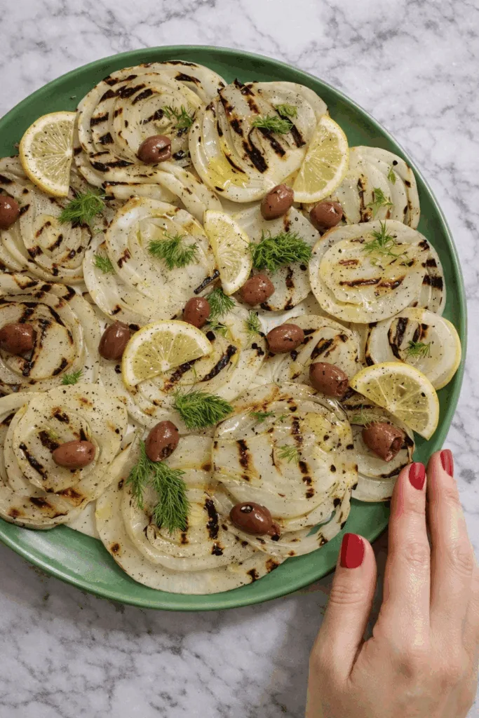 I finocchi fatti così non stancano mai: grigliati, con limone e olive; ormai non mancano mai sulla mia tavola come contorno ogni giorno!