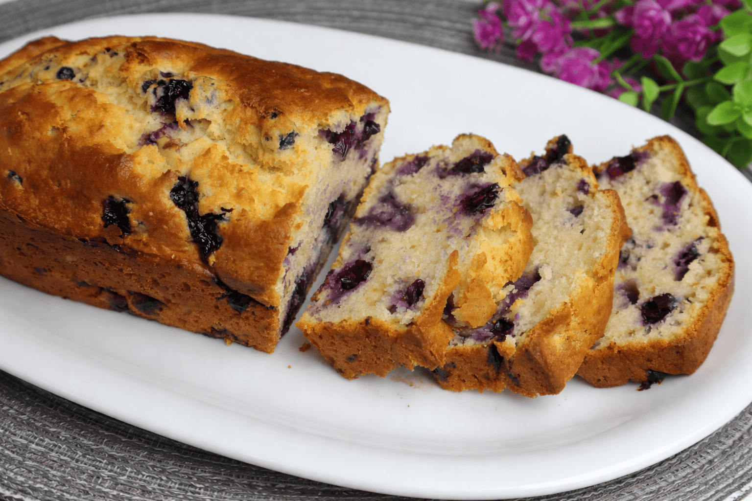 Plumcake ai mirtilli