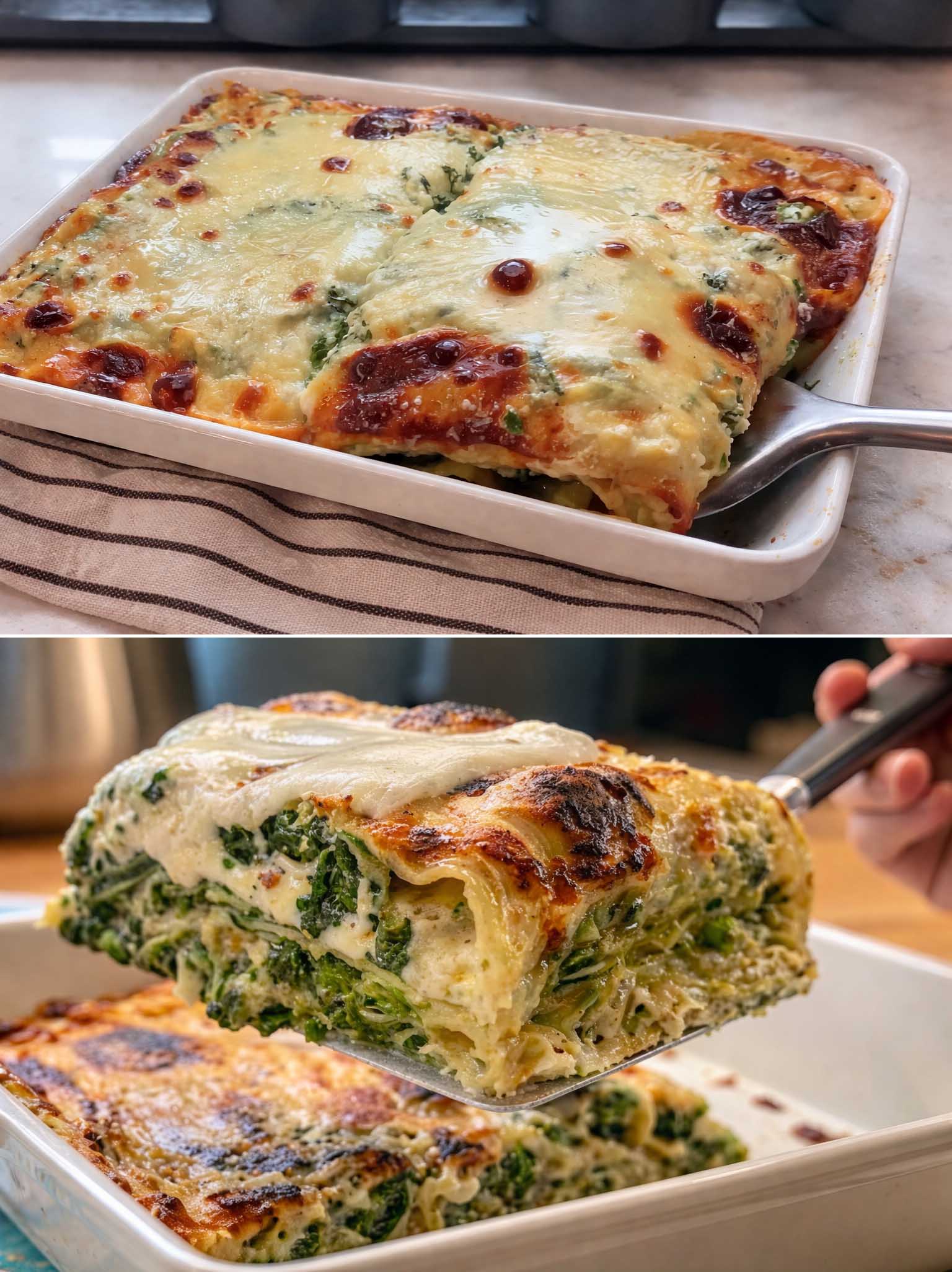 Lasagna ricotta e spinaci