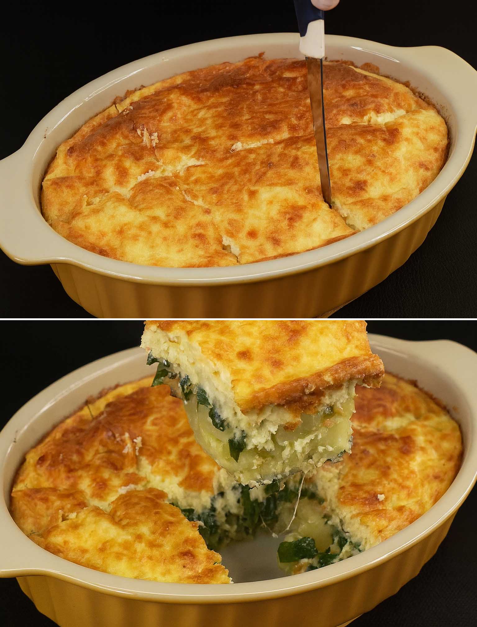 Sformato di spinaci e patate