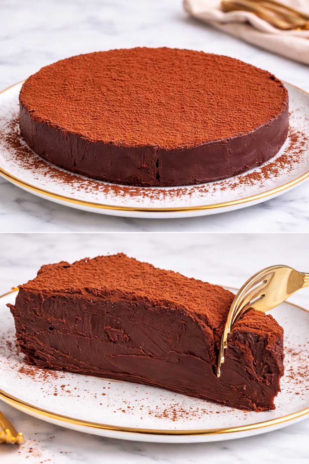 Torta al cioccolato fredda