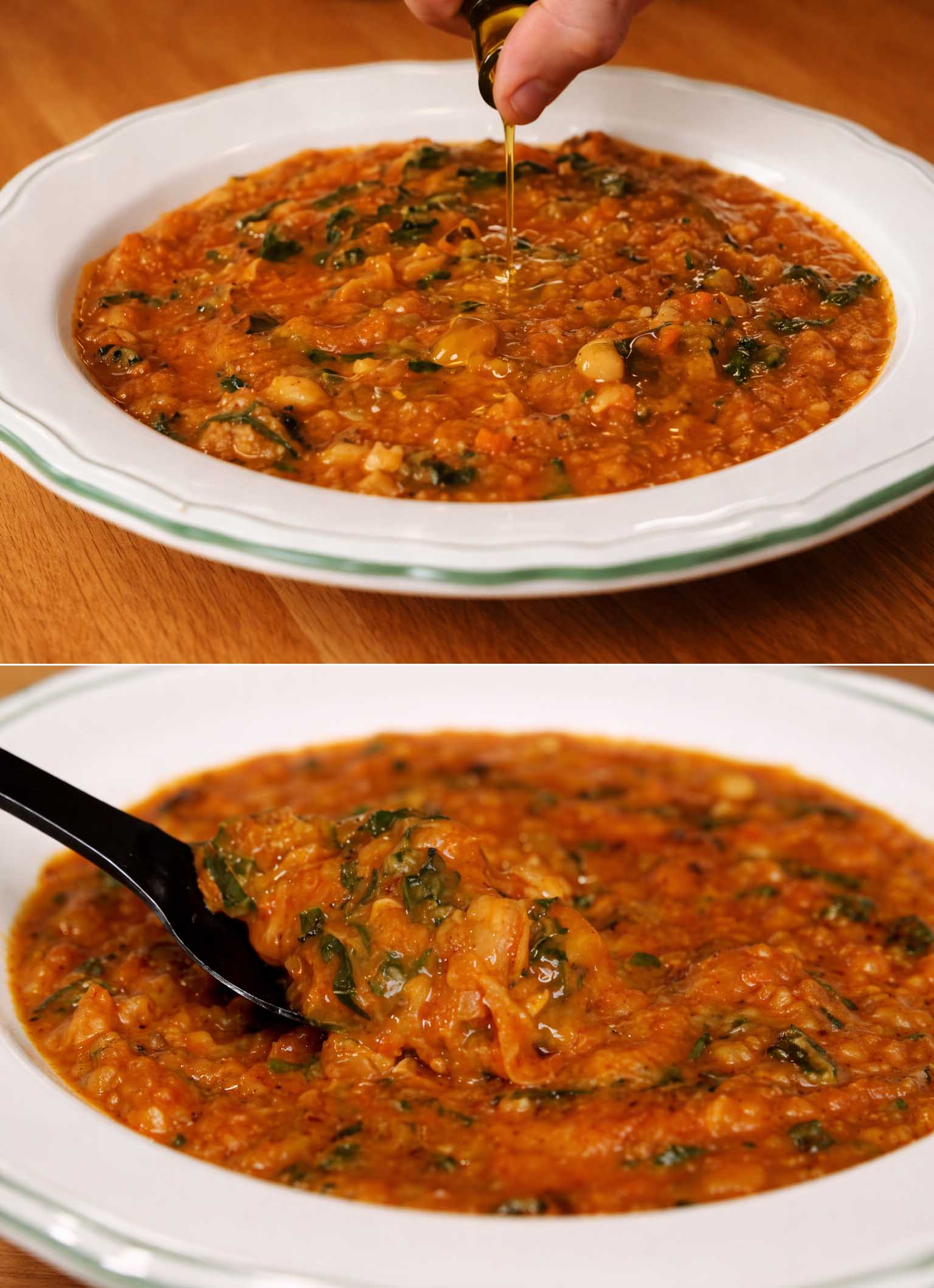 Zuppa di fagioli e pomodoro