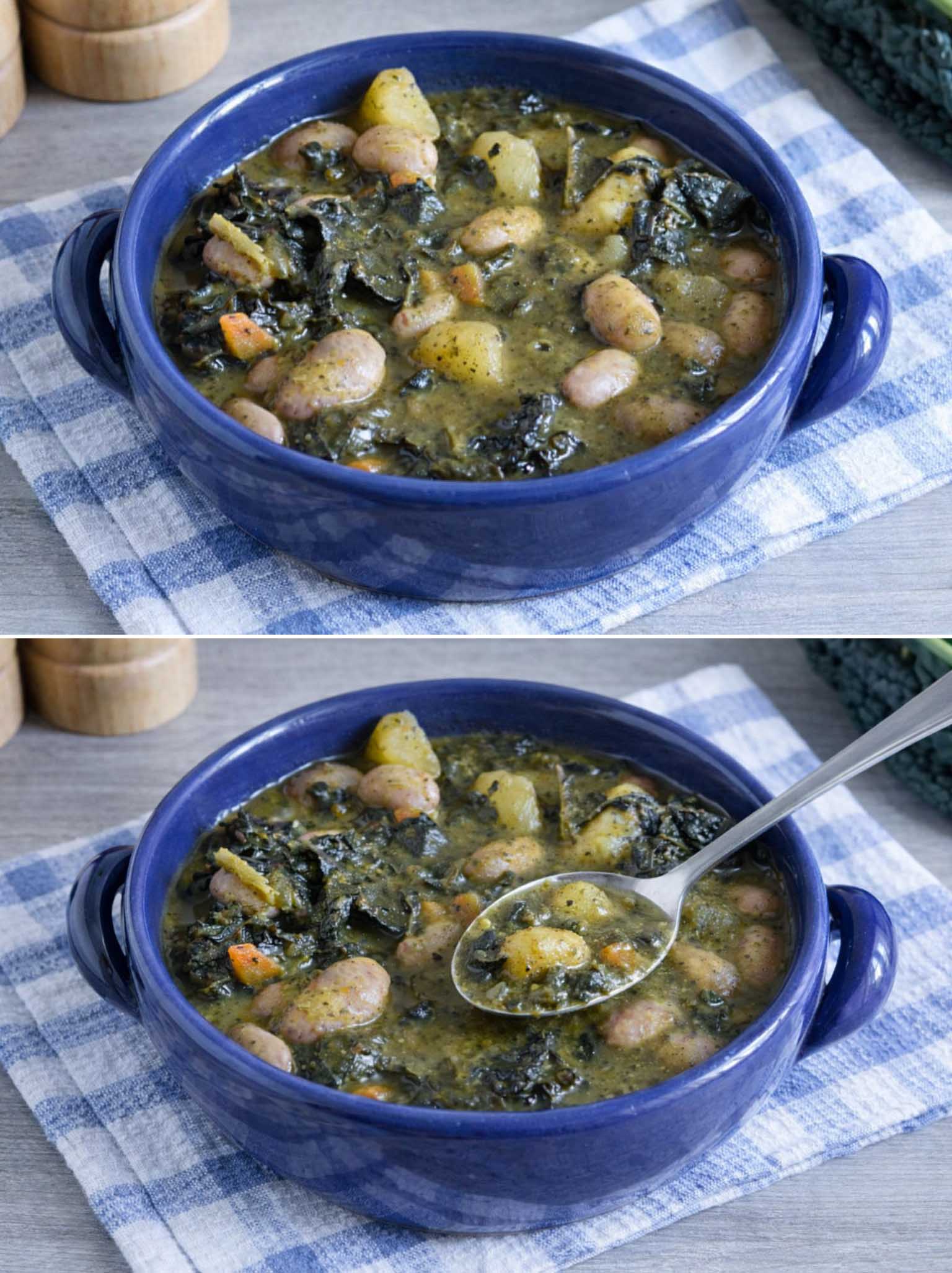Zuppa di fagioli e cavolo