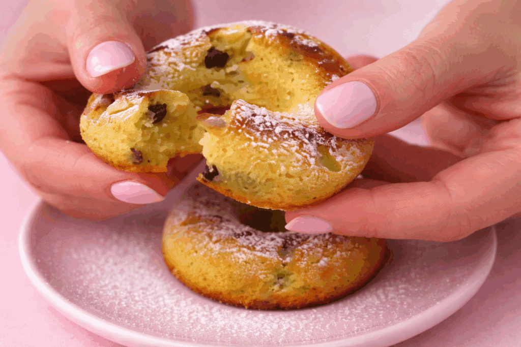 Sembravano le solite ciambelline e invece sono senza glutine e lattosio, più leggere e soffici di quanto immagini (le ho fatte con yogurt e arancia)!