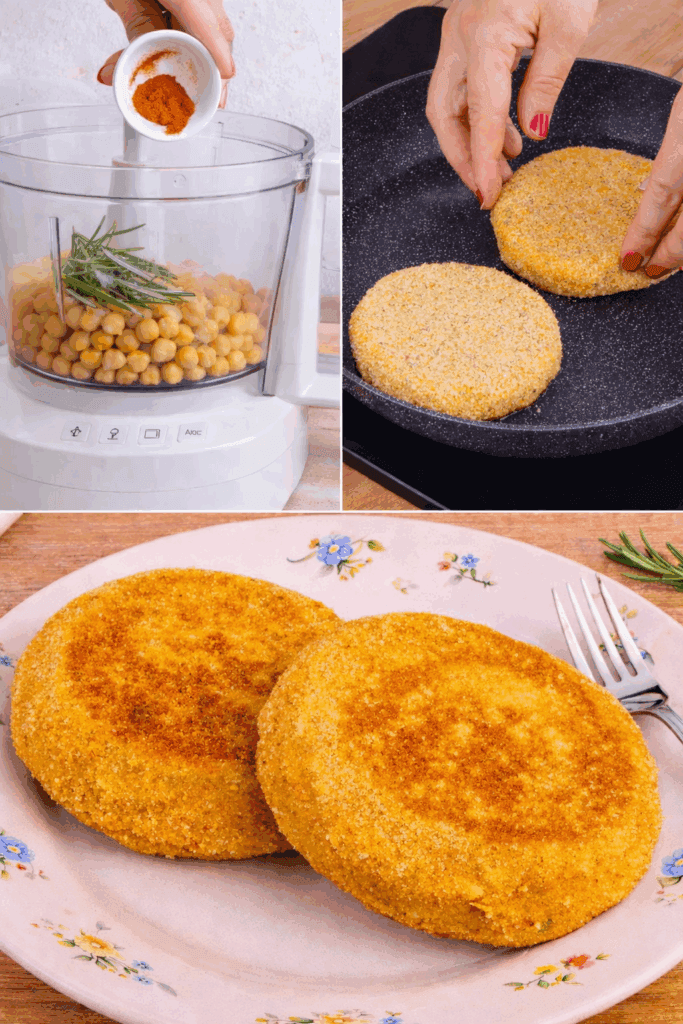 Con fibre dei ceci utili per l’intestino e proteine che prolungano la sazietà, queste cotolette sono proprio un’ottima alternativa alla carne