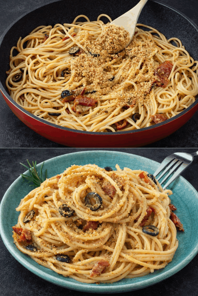Durante la Quaresima a casa mia non mancano questi spaghetti di magro: semplici, economici, ma assai gustosi e pronti in pochi minuti!
