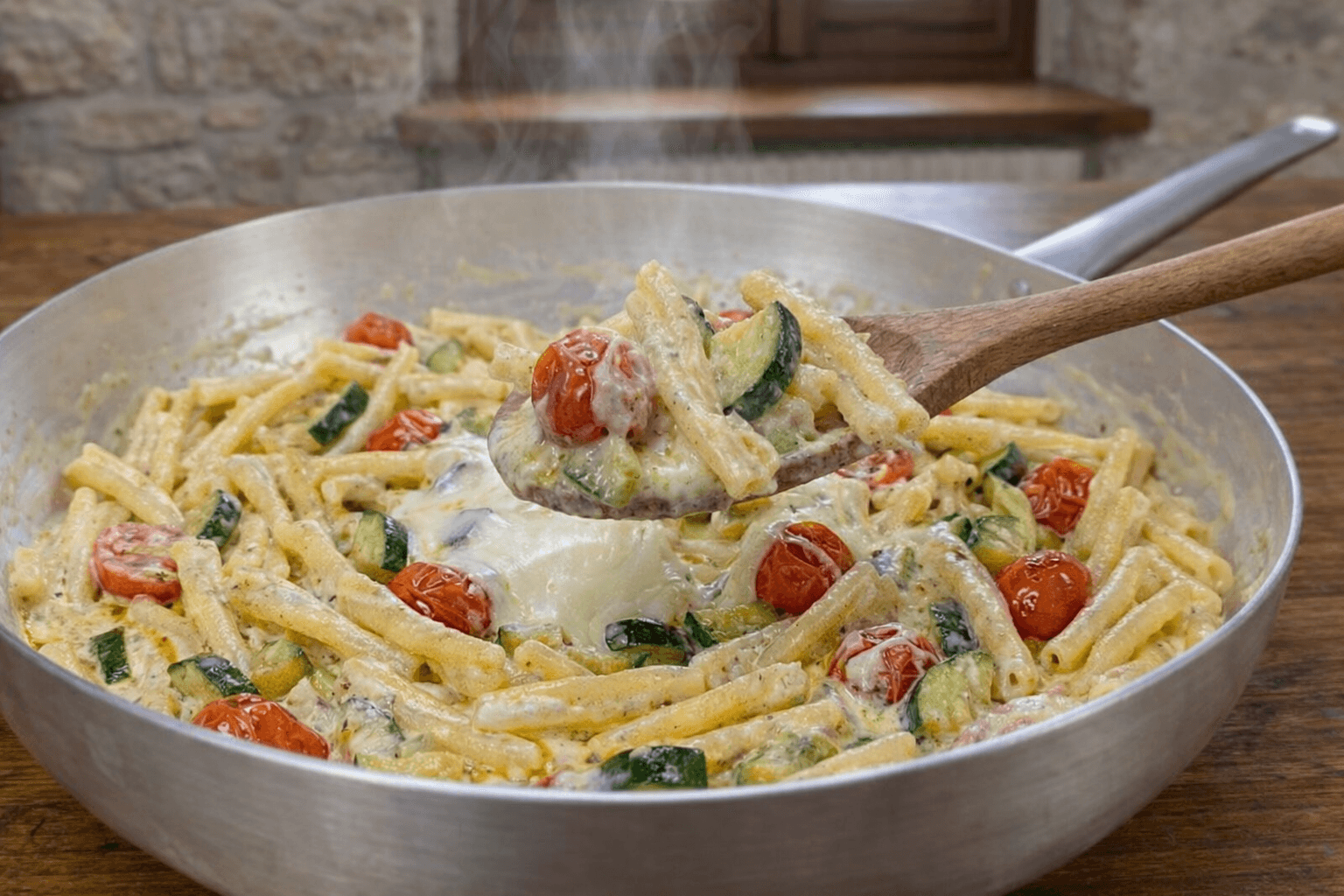 Pasta con zucchine