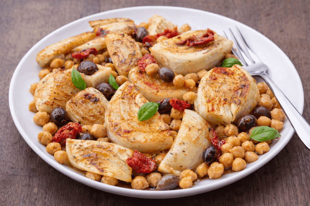 Non pensavo potessero saziarmi così tanto finocchi e ceci assieme e invece… fibre e proteine vegetali che aiutano metabolismo e fame nervosa: zero attacchi fino a sera!