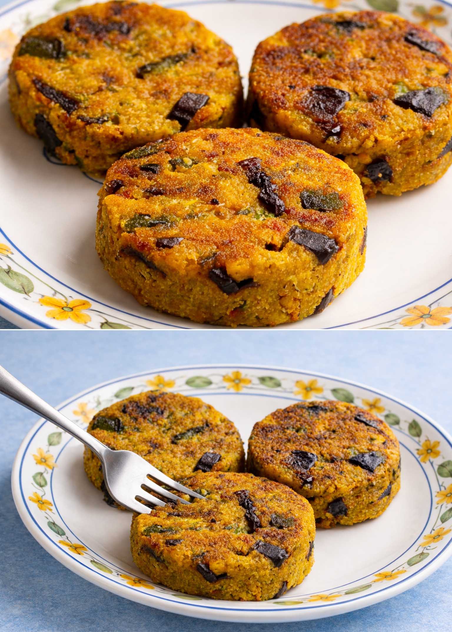 Burger di ceci e melanzane